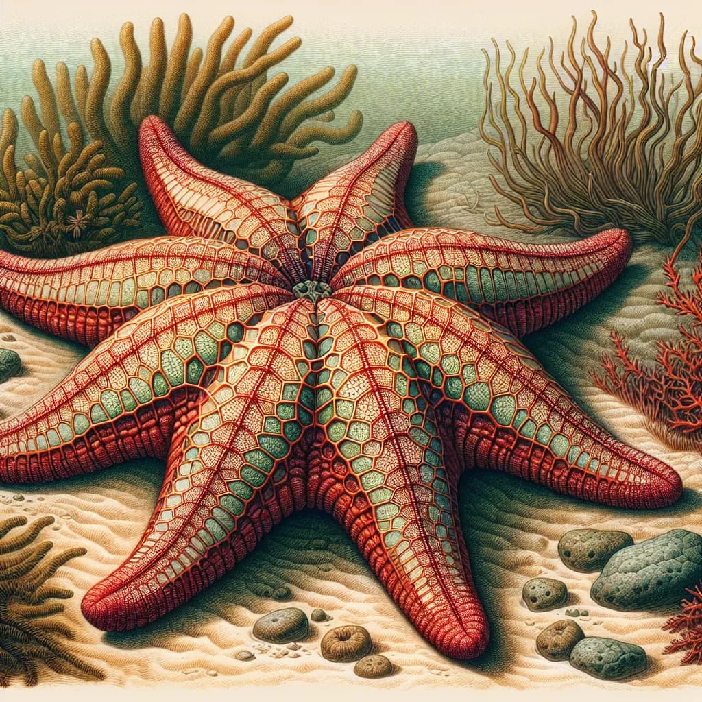 Oreaster reticulatus (Estrela-do-mar-vermelha)