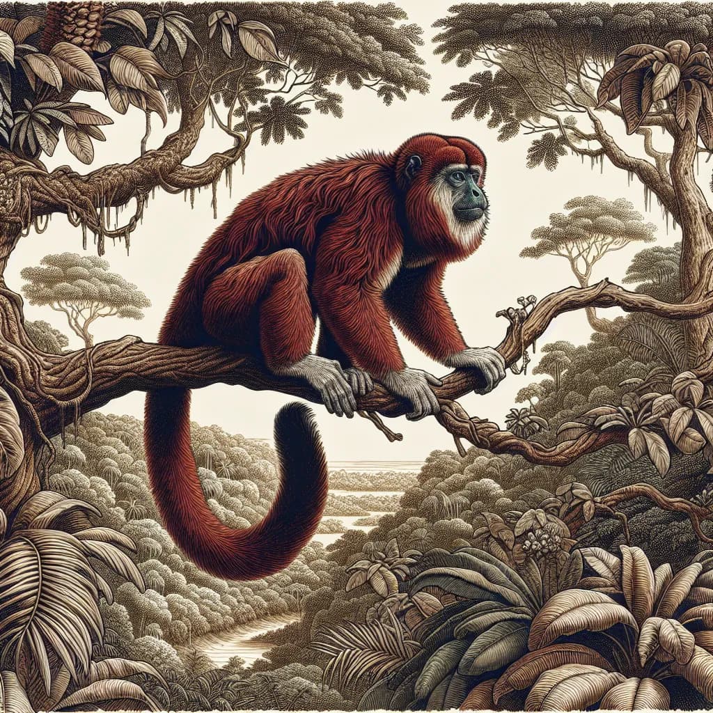 Alouatta puruensis (Guariba-de-mãos-ruivas)