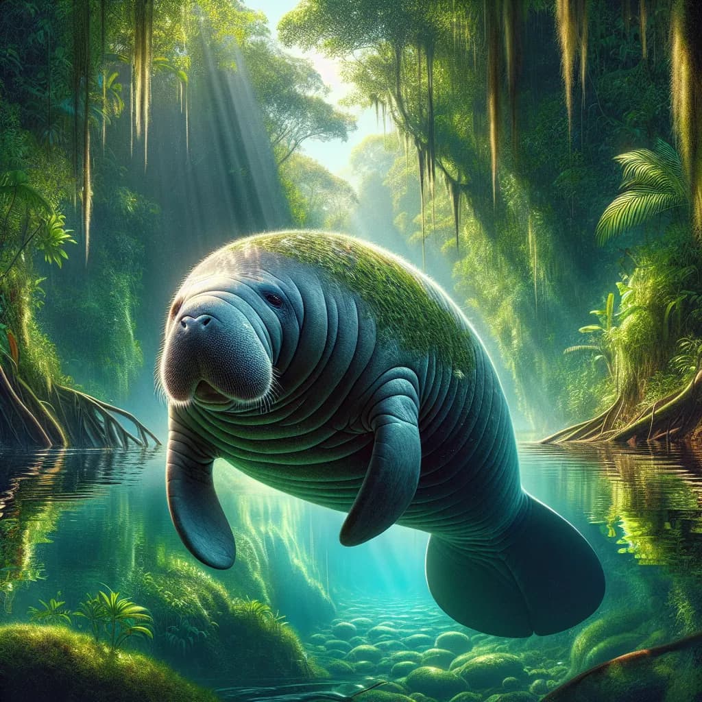 Trichechus inunguis (Peixe-boi-da-Amazônia)